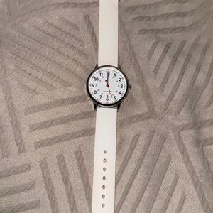 Pulsometer White Analog Watch nurse watch